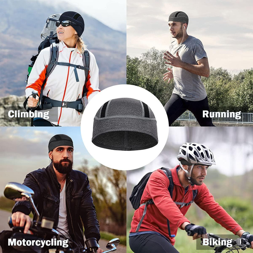 Cooling Skull Cap Breathable Mesh Sweat Control Helmet Liner for Men | Comfortable Nylon Material, Snug Fit, Non-Slip