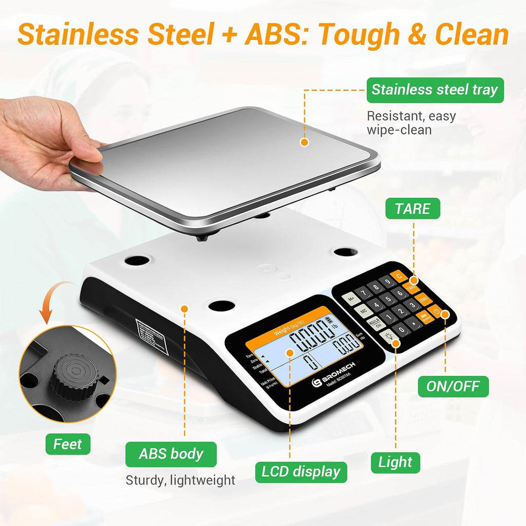 Commercial Scale 66lb/30kg Price Computing Scale for Farmers Market