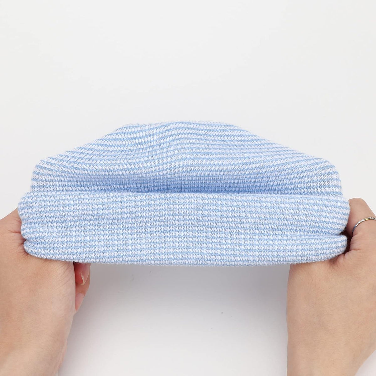 BQUBO 4 Pack Newborn Hospital Hat Infant Baby Hat Cap with Big Bow Soft Cute Knot Nursery Beanie