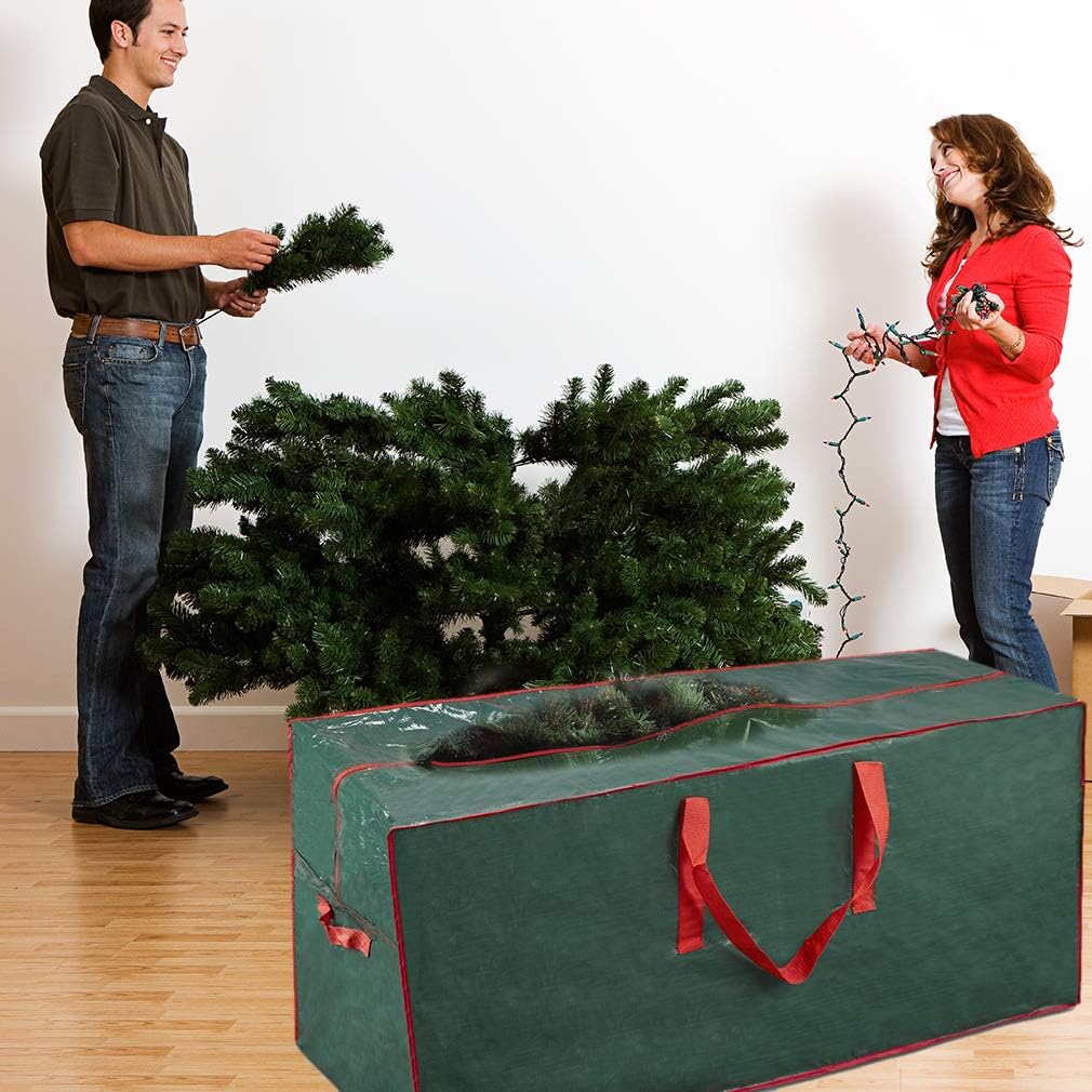 Christmas Tree Storage Bag | Fits Up to 9 Ft. Tall Disassembled Tree | 65” X 15” X 30” Holiday Tree Storage Case |
