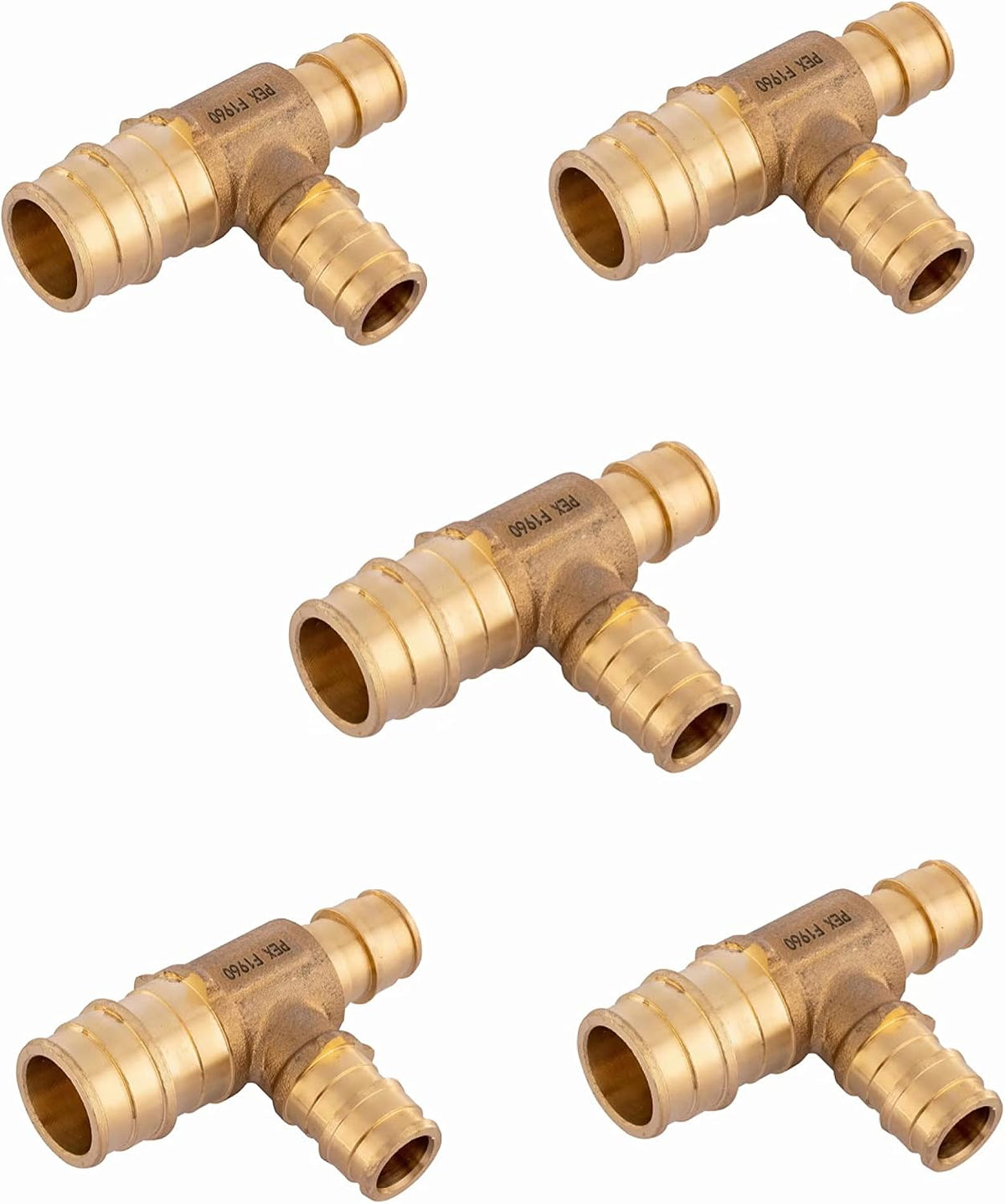5Pcs EFIELD Pex A Expansion 3/4"x 1/2"x 1/2" Reducing Tee(PEX1960047-5)