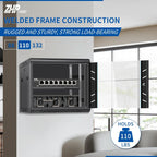 9U Wall Mount Server Cabinet with Lockable Door Heavy Duty IT Network Rack Enclosure for Data Centers & Network Equipment