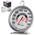 KT Thermo Oven Thermometer 2.75-Inch Large Dial, 150-600°F, NSF, Hook & Stand