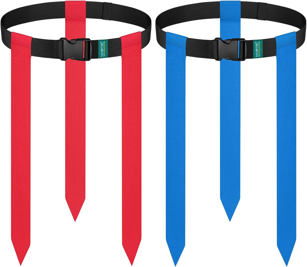 Flag Football Belts, Adjustable Sets for 2 to 20 Youth and Adult Players | Available in 2, 4, 10, 14 or 20-Piece
