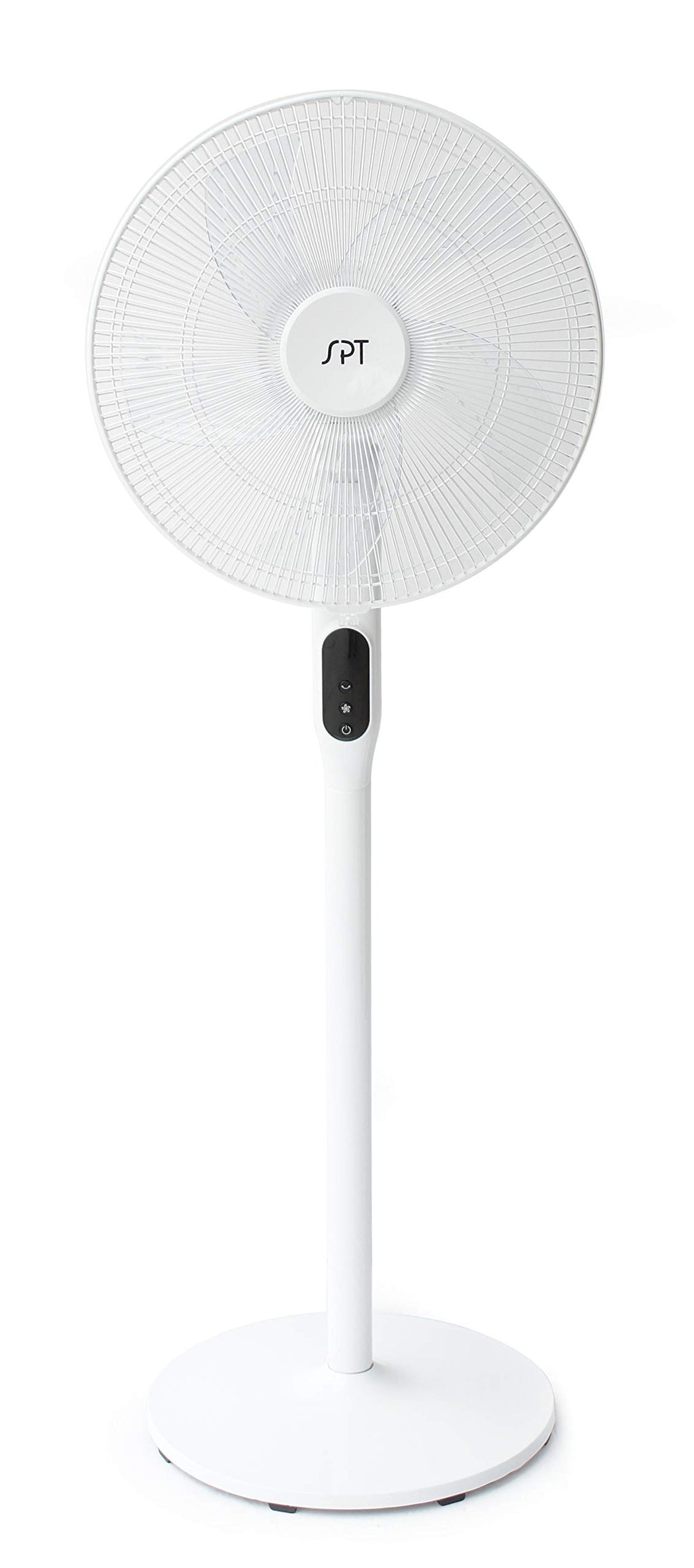 16″ DC-Motor Energy Saving Stand Fan with Remote and Timer – Piano White