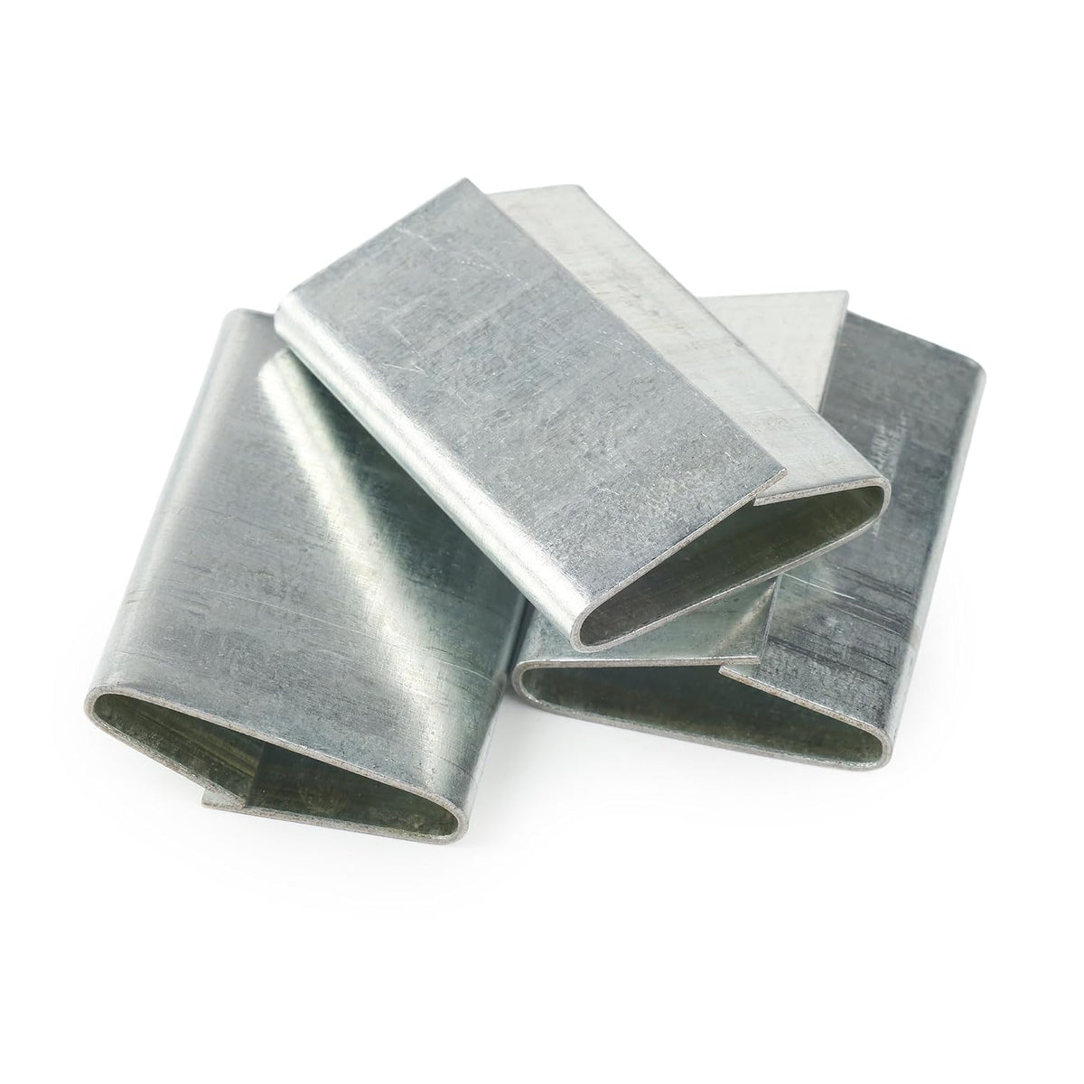 60pcs Closed Seals Buckles, Push Type, for 1.25'' (32mm) Width Strap Steel Strapping for High-Efficiency Pallet