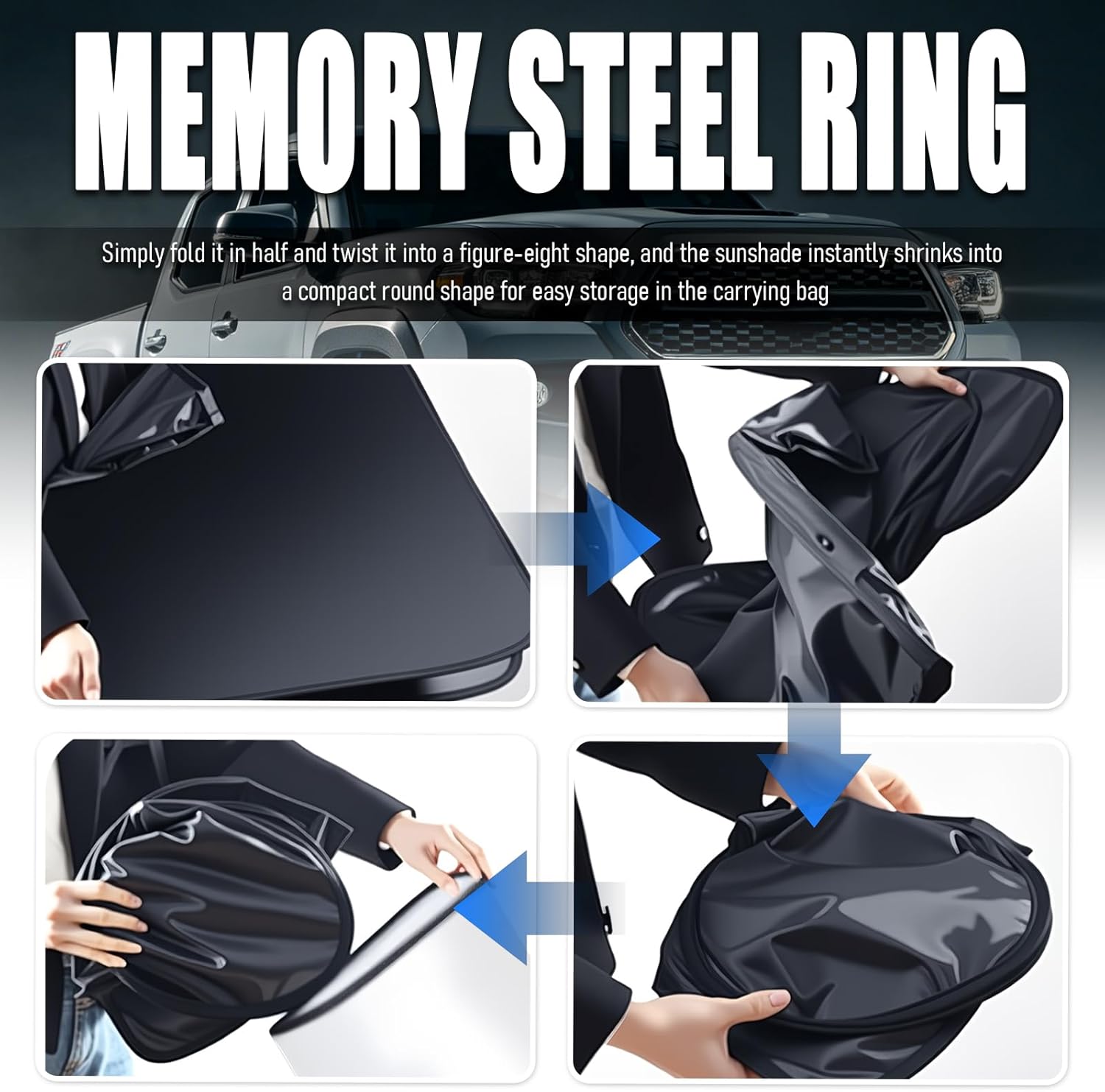 Car Windshield Sun Shade,Foldable Sun Shade for Car Windshield Compatible with Toyota Corolla,Oxford Cloth Sunshade