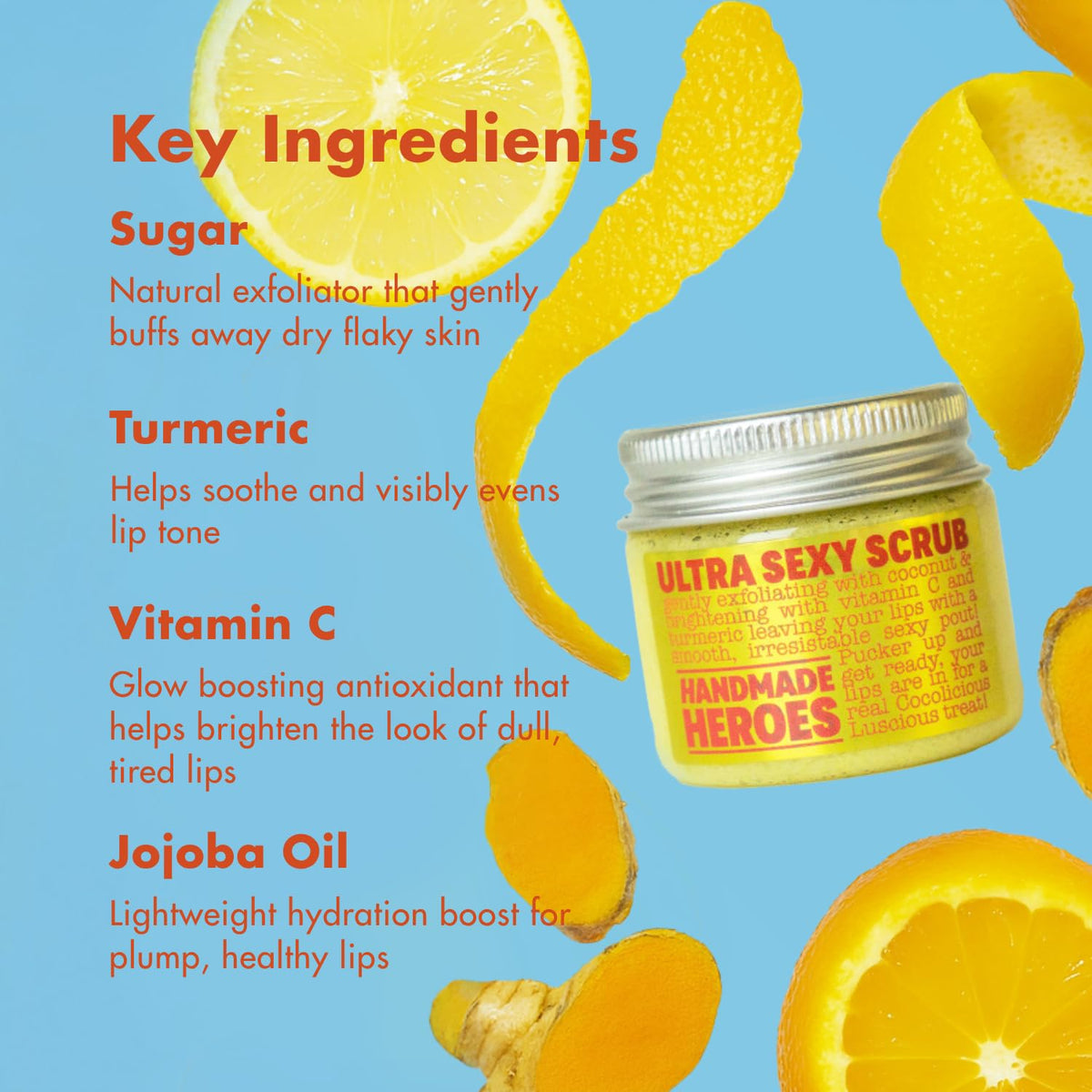 Turmeric Lip Scrub with Vitamin C 1oz