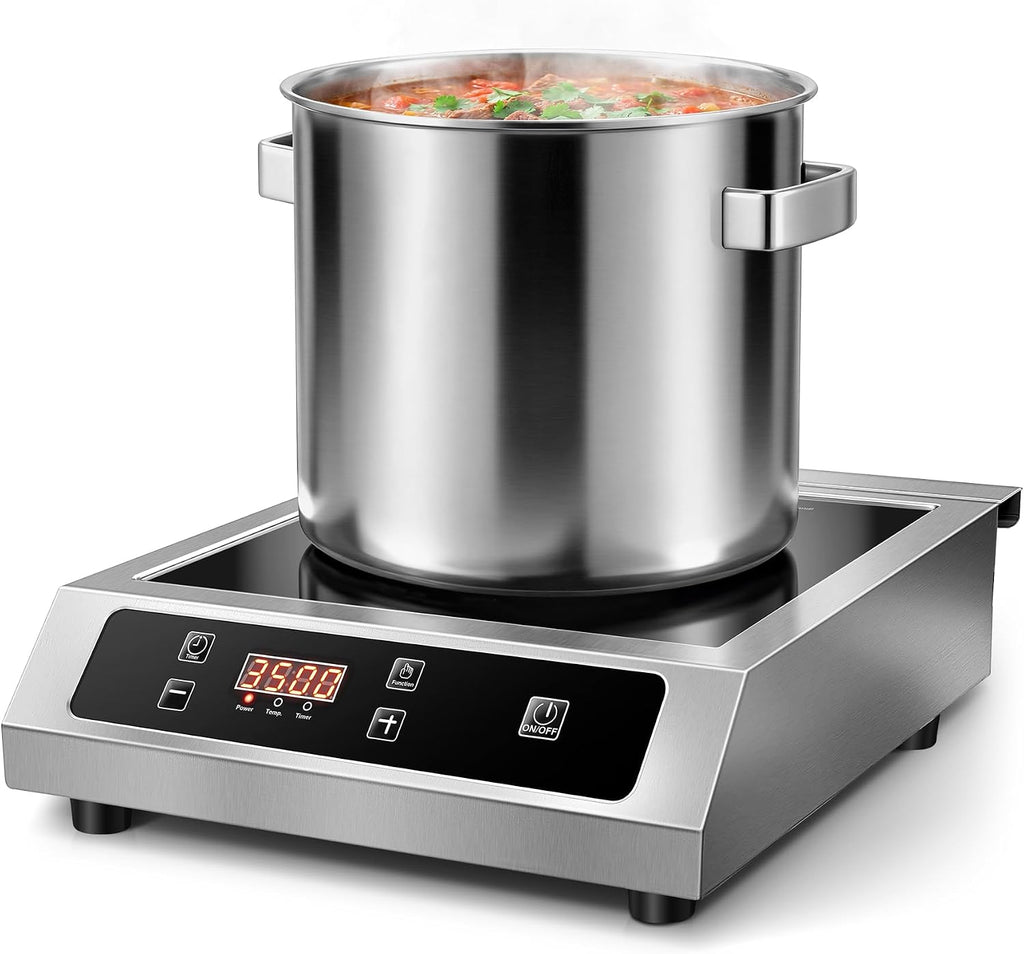 3500W Commercial Induction Cooktop with Sensor Touch LCD