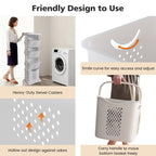 4-Tier Laundry Hamper Sorter, Vertical Laundry Baskets with Wheel