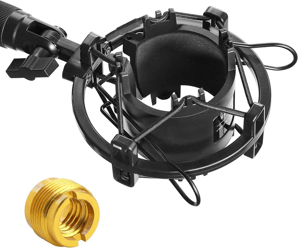 AT2020 Shock Mount, Microphone Shock Mount Reduces Vibration Noise for Audio Technica AT2020 AT2035 ATR2500 Condenser