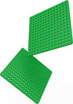 Baseplate Duo, Green - Base Accessory, 4.5 x 4.5 Inches