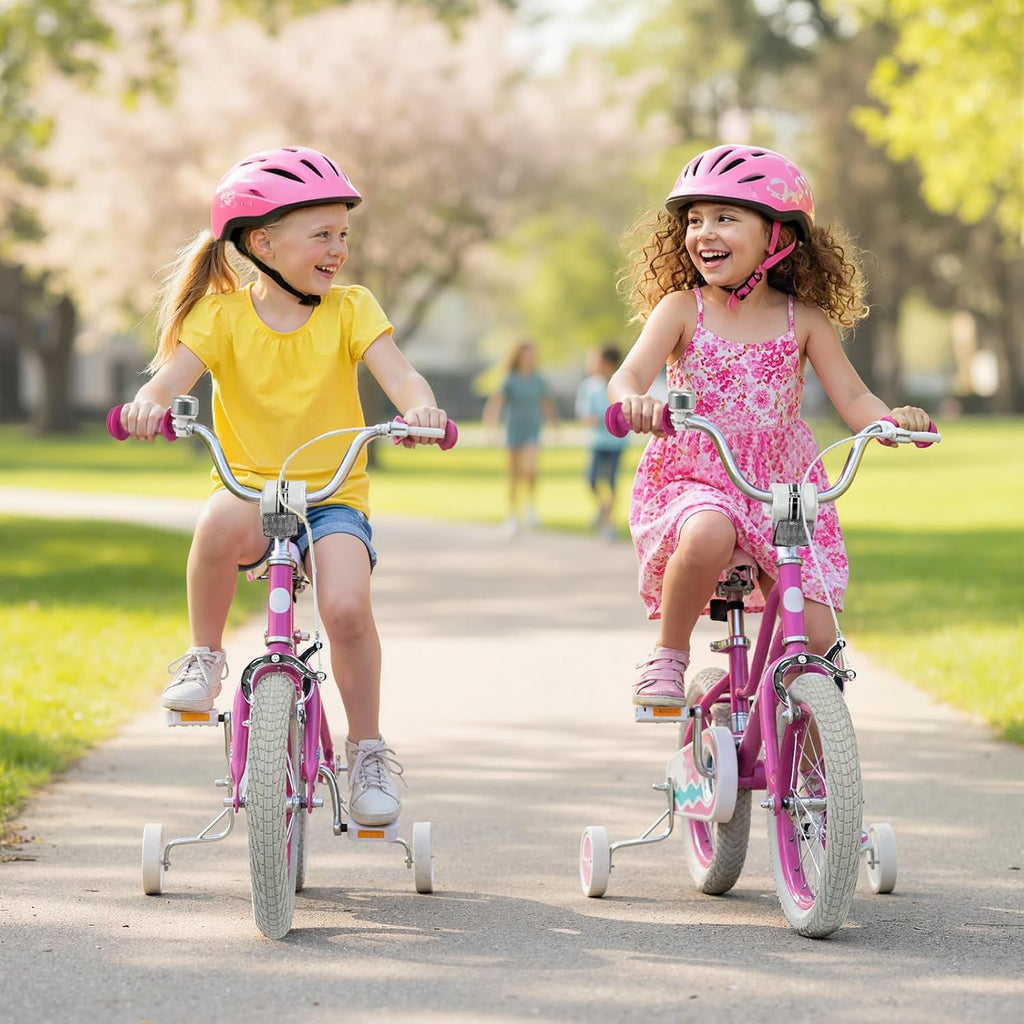 Kids Bike for 3-8 Years Old Boys Girls, 12 14 16 18 Inch Bicycle | Bike with Training Wheels, Adjustable Seat &