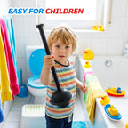 2Pack Toilet Plunger with Holder - Heavy Duty Bathroom Tools