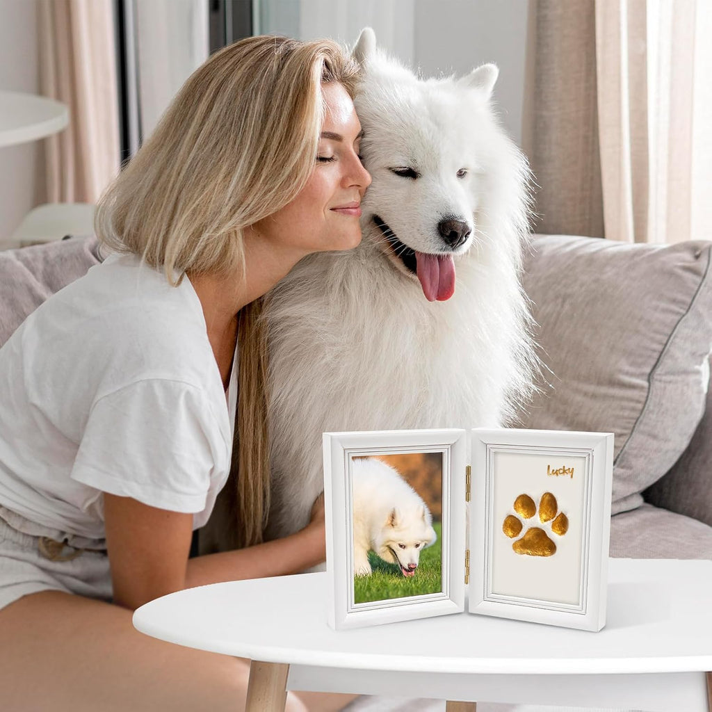 Paw Print Kit, Pet Memorial Keepsake with Frame