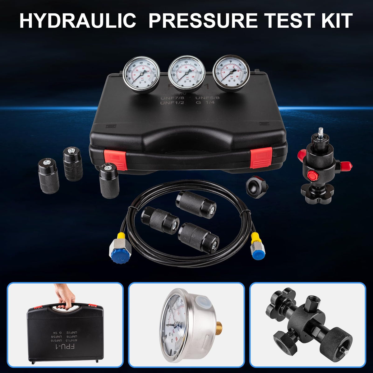 Hydraulic Nitrogen Accumulator Charging Kit, Nitrogen Pressure Test System