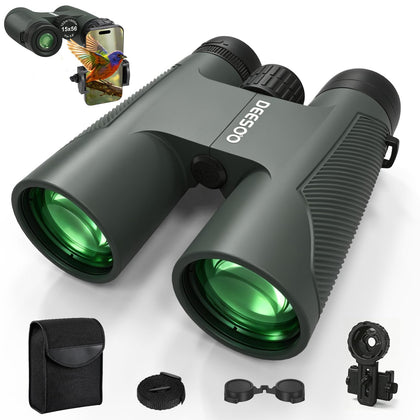 15x56 High Powered Binoculars for Adults with Phone Adapter
