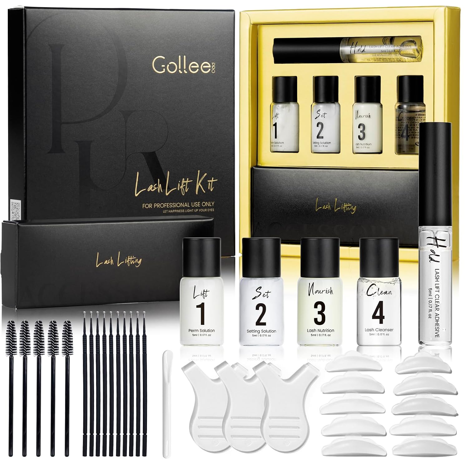 Lash Lift Kit & Brow Lamination Kit Professional Eyelash Perm Kit Semi-Permanent Lash Curling Perming With Detail