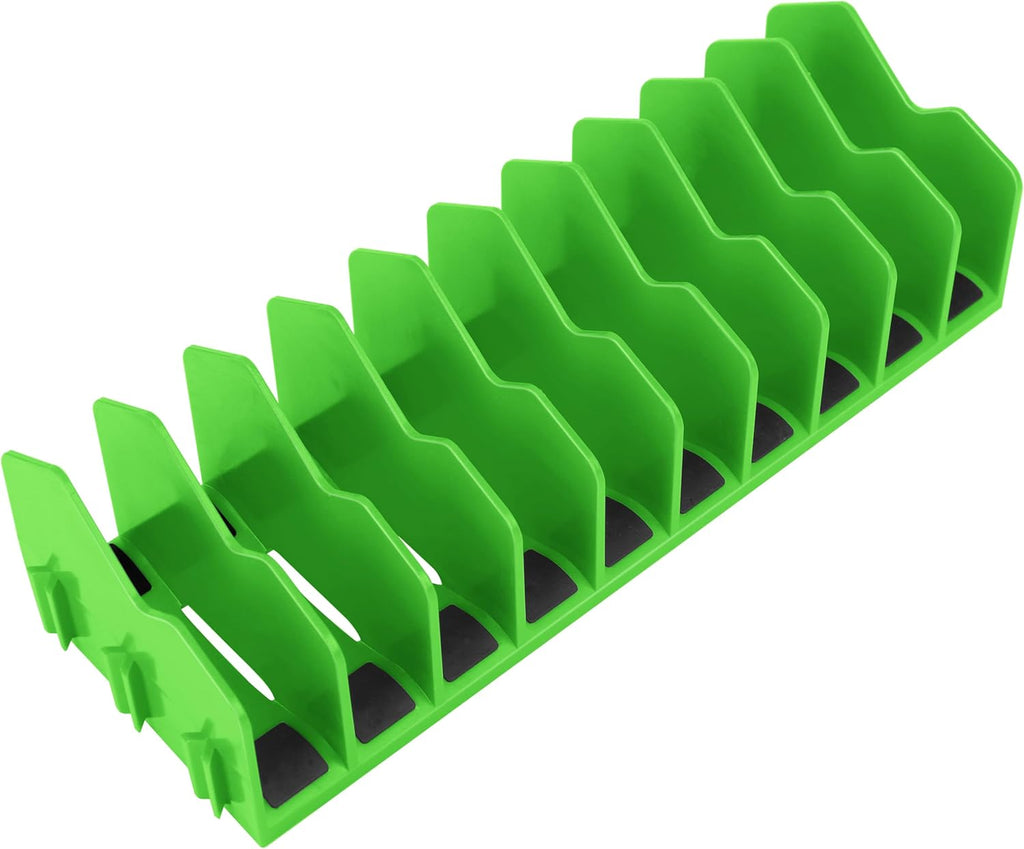 Plier Organizer Rack, 10-Slot Pliers Rack with Non-Slip Rubber Base, Tool Organizer, Tool Drawer Toolbox Storage