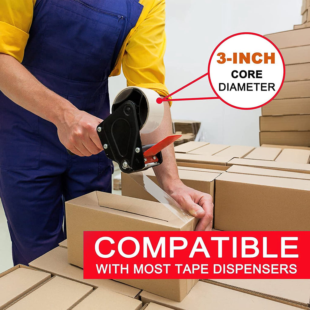 Packing Tape (18 Rolls),2.7mil, Heavy Duty Packaging Tape for Shipping Moving Sealing, 1.88 Inch x 60 yd Per Roll