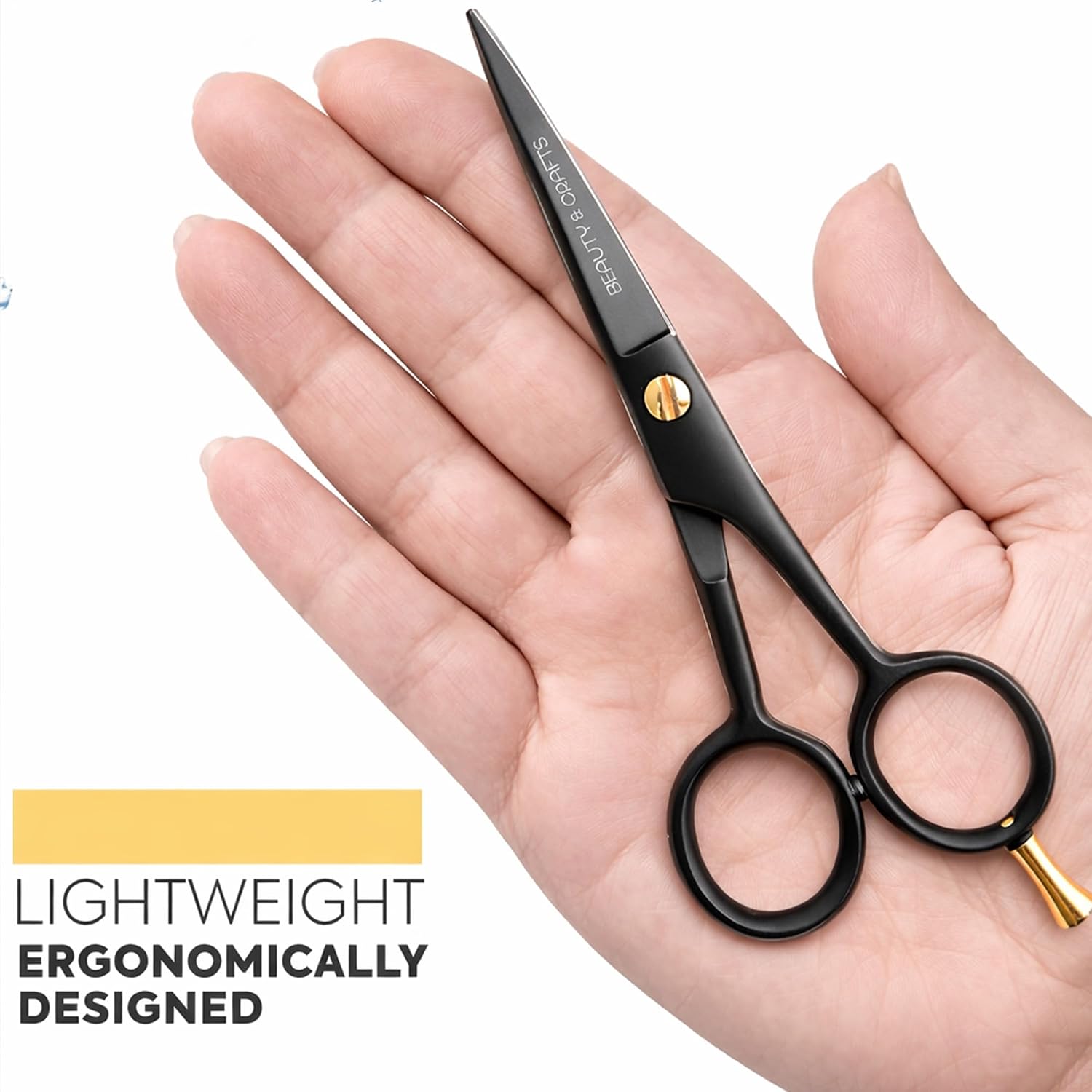 5” Professional Beard & Mustache Scissors for Men | German Stainless Steel Beard Trimming Shears with 2 Mustache