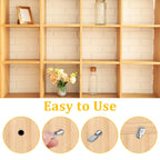 124 Pcs Shelf Pegs Kit, 5 Styles Nickel Shelf pins, Shelf Support Pegs