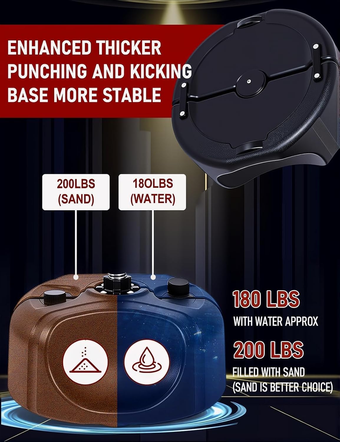 Punching Bag for Adults with Stand, Speed Boxing Reflex Bag | Height Adjustable,Safe Freestanding Design,Improves