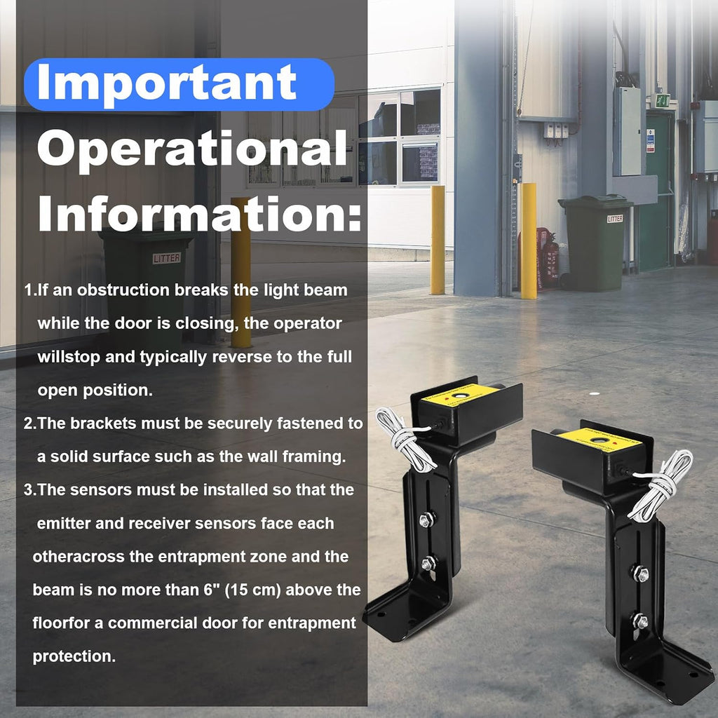 CPS-U Commercial Photo Eyes fit for LiftMaster Safety Sensors Door