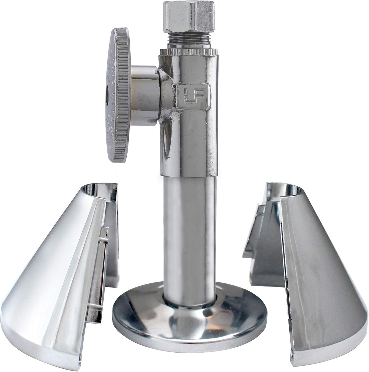 KEENEY K857-21 Clip on Deep Flange Cover for 1/2 in. Pipe, Silver