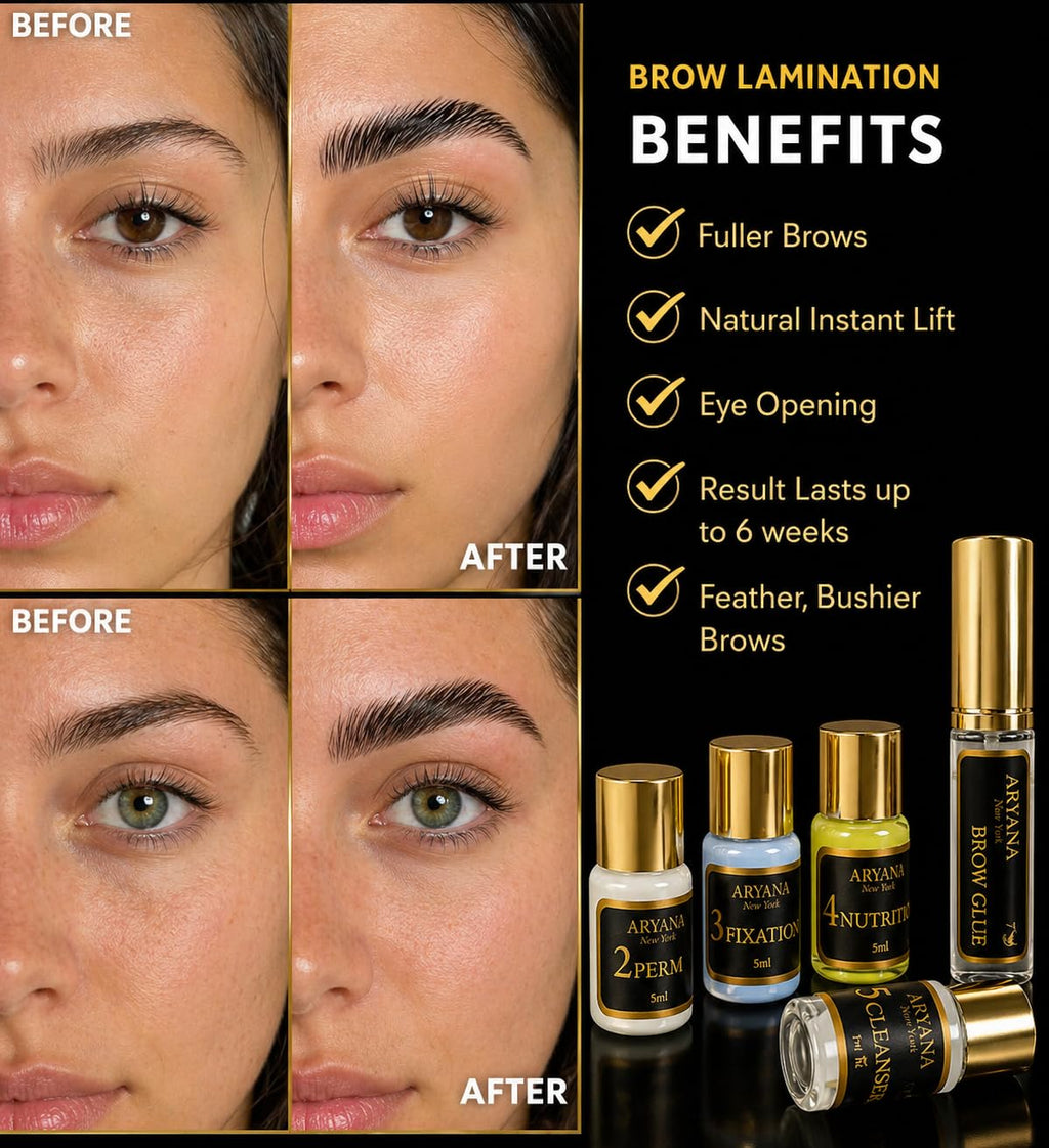 Brow Lift Kit For Eyebrow Lamination | At Home DIY Brow Lamination, Instant Professional Lift For Fuller Eyebrows