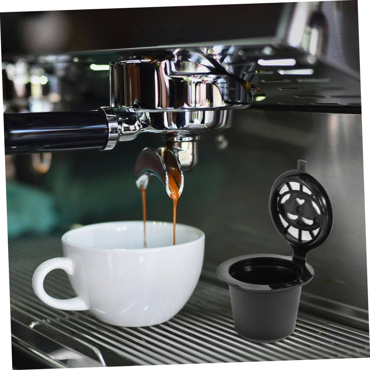 OFFSCH Compatible Refillable Coffee Filter Cup Reusable Filter for Espresso Powder