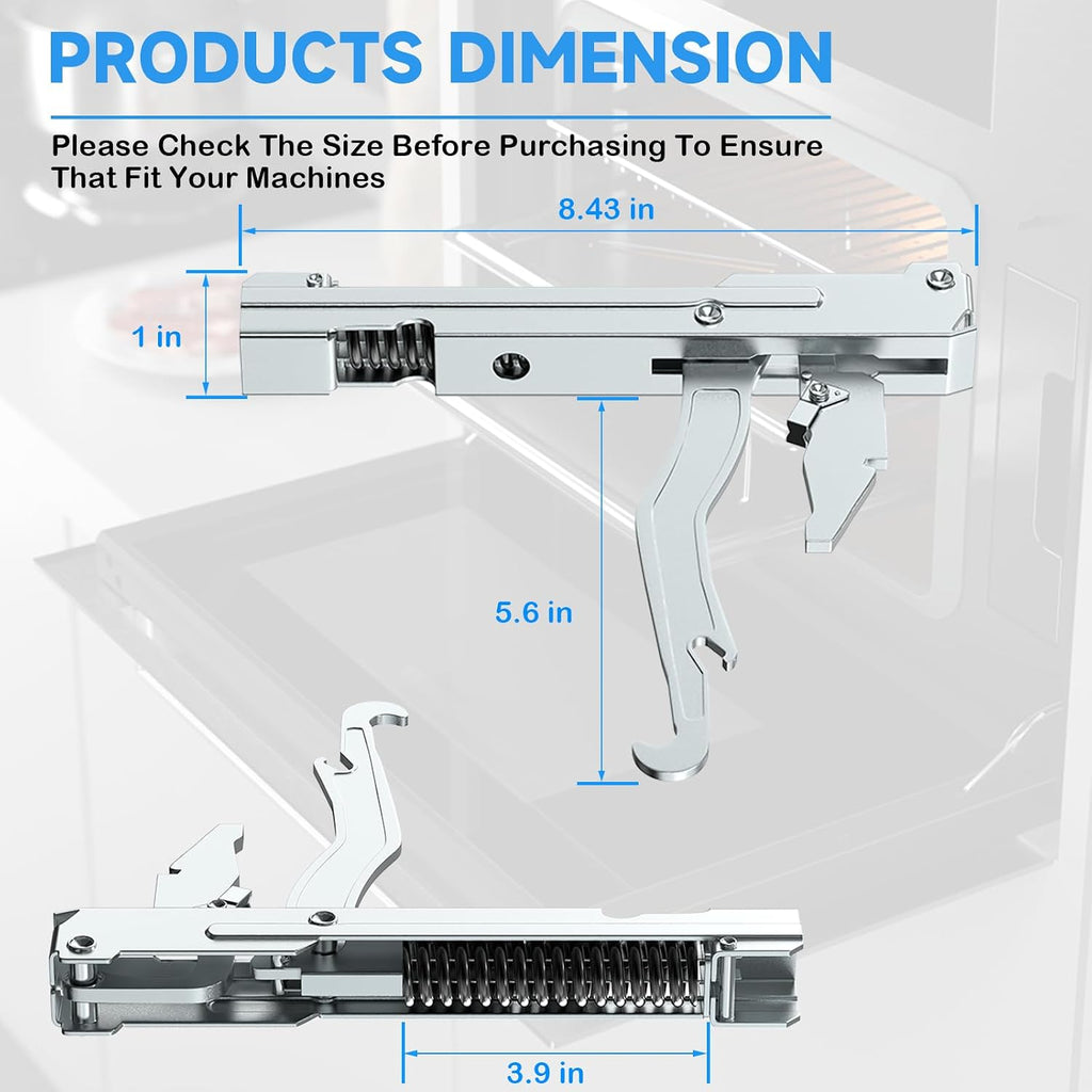 Upgraded 00487747 Oven Door Hinge Kit-2pack Compatible With Thermador Bosch Range/Stove/Oven Hinge Replacement Parts,Reaplce AP2837518 AH3471165, EA3471165, PS3471165 487747 Oven Door Assembly