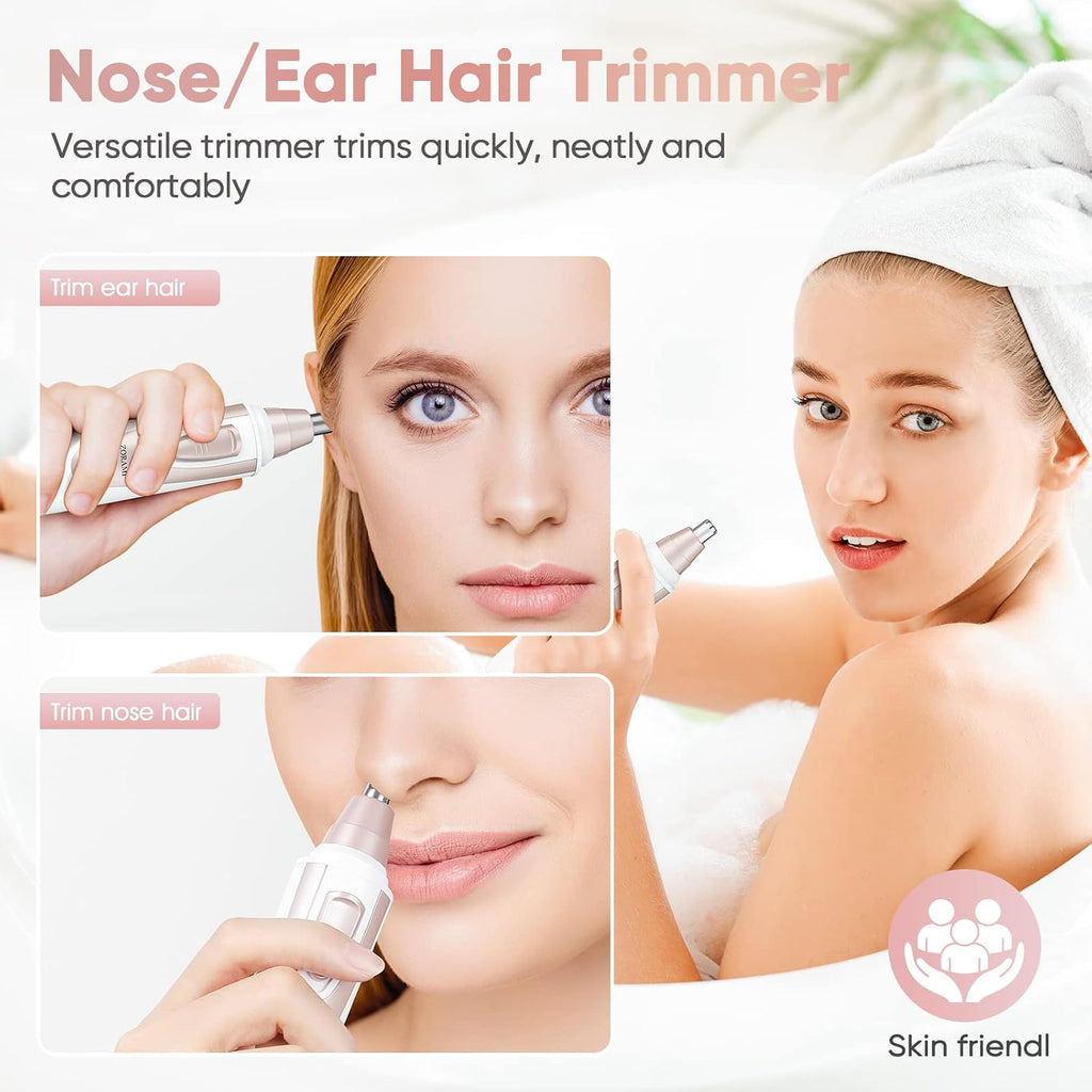 Ear and Nose Hair Trimmer Clipper - 2026 Professional Painless Eyebrow & Facial Hair Trimmer for Men Women