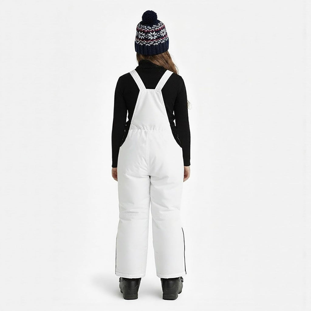 Boys Girls Unisex Classic Ski & Snow Bib Overall Winter Snowsuit Water-Resistant Windproof Outdoor Rain Bib