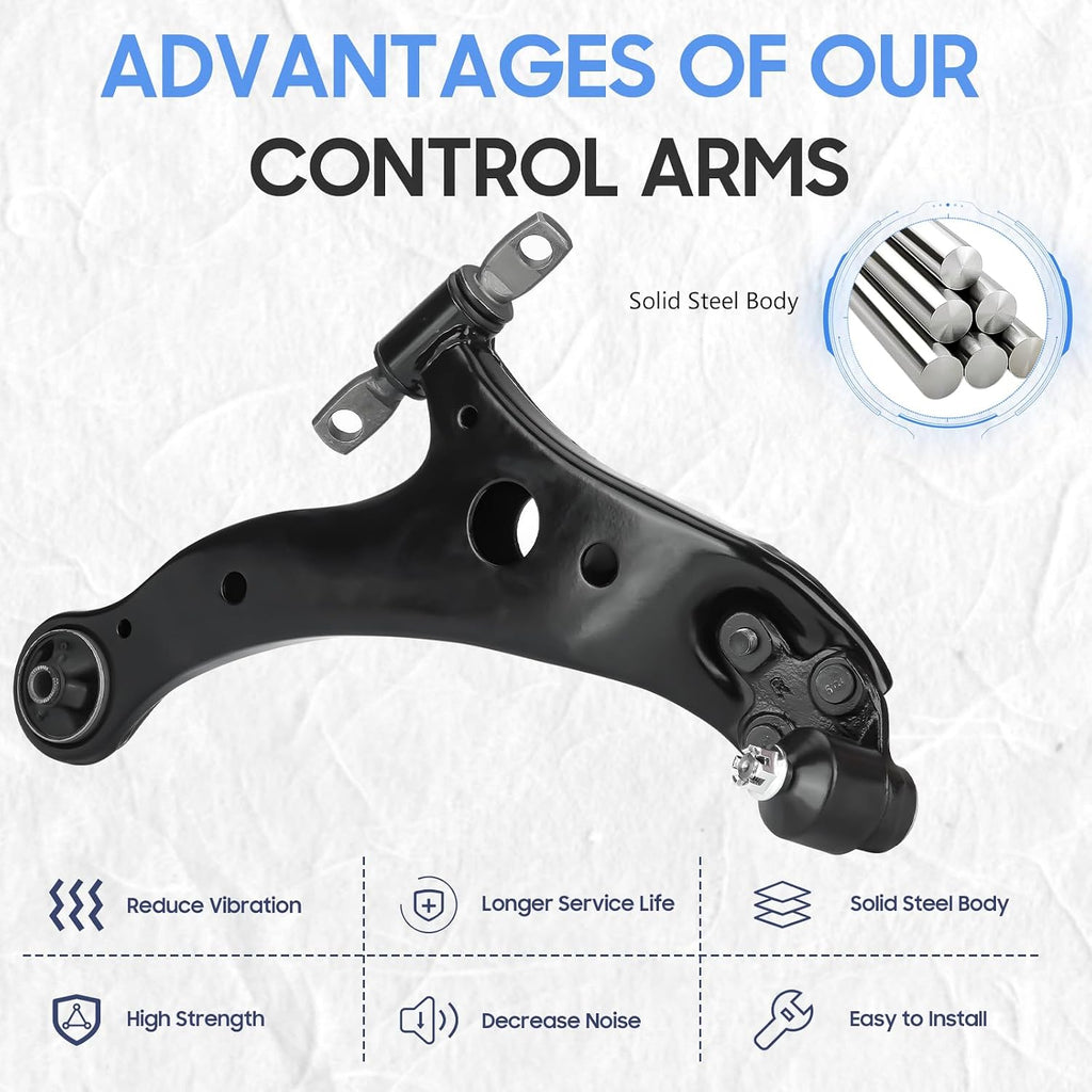 Front Lower Control Arms w/Ball Joints for Toyota Camry 2002-2006 2pcs