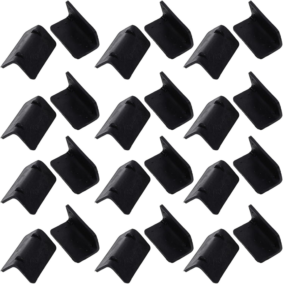 Plastic Corner Protectors 100 Pack Black L Shaped Cargo Guards