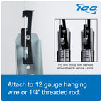 ICC 2-Inch Batwing J Hook Cable Management, Retainer Clip, 25-Pack