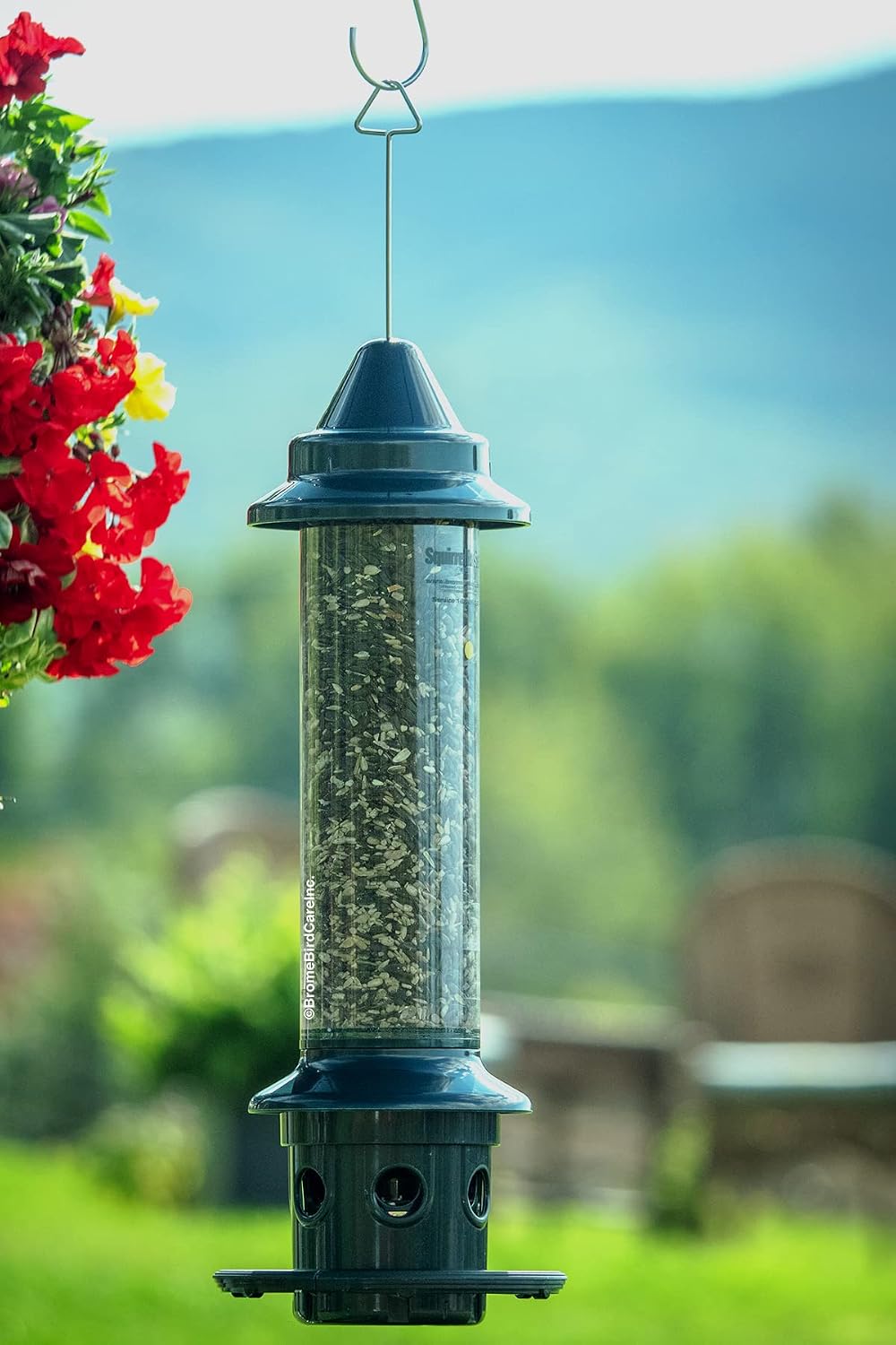 Squirrel Buster Plus Squirrel-proof Bird Feeder w/Cardinal Ring and 6 Feeding Ports, 5.1-pound Seed Capacity