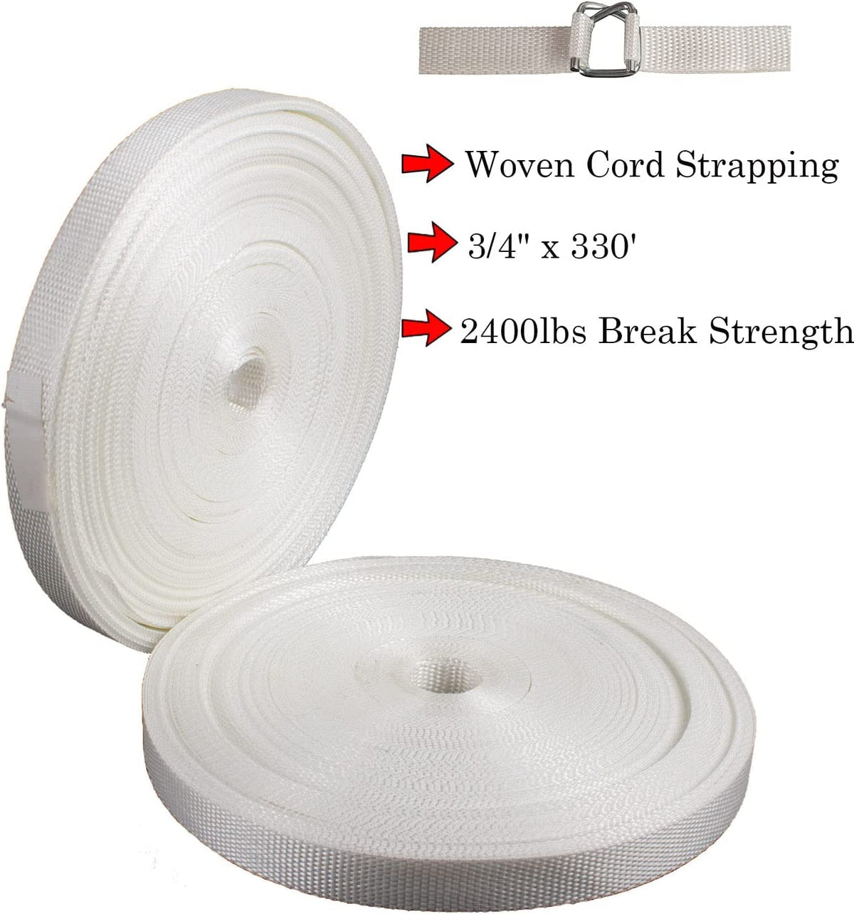 Heavy Duty Pallet Strapping Tools Kit for Industrial Packing,Woven Cord