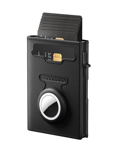 Mens Wallet with Airtag Holder, RFID Wallets for Men Pop up Card Holder