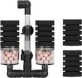 Aquarium Air Powered Sponge Filter with Ceramic Media Balls
