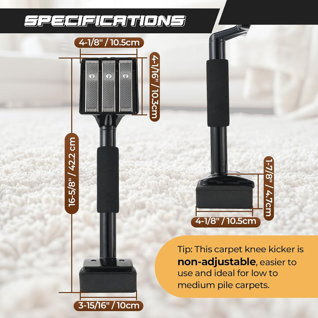 Economy Carpet Knee Kicker 16-5/8" Non-Adjustable Light-duty