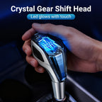 Crystal Shift knobs， Button LED Touch-Activated Illuminated Gearbox Shift Lever Compatible with Lexus Toyota Mazda