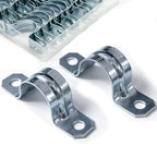1/2 Inch Two Hole EMT Conduit Clamp, Pipe Strap U Bracket 25 Pack