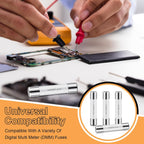 Relaxweex 5 Pcs Ceramic Fast Fuses for Multimeters, 6.3x32 mm Ff10a
