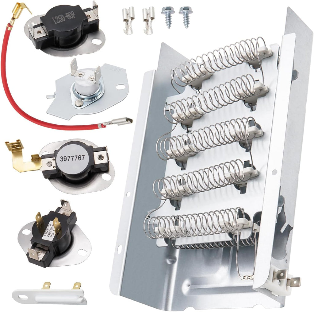 WED5540SQ0 WED5800SW0 WED5840SW0 Dryer Heating Element Kit for Whirlpool