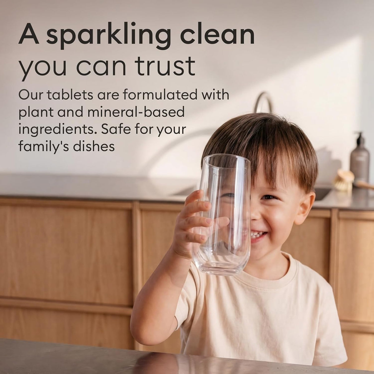 Dishwasher Detergent Tablets, 40 Count, Plant-Based Fragrance-Free