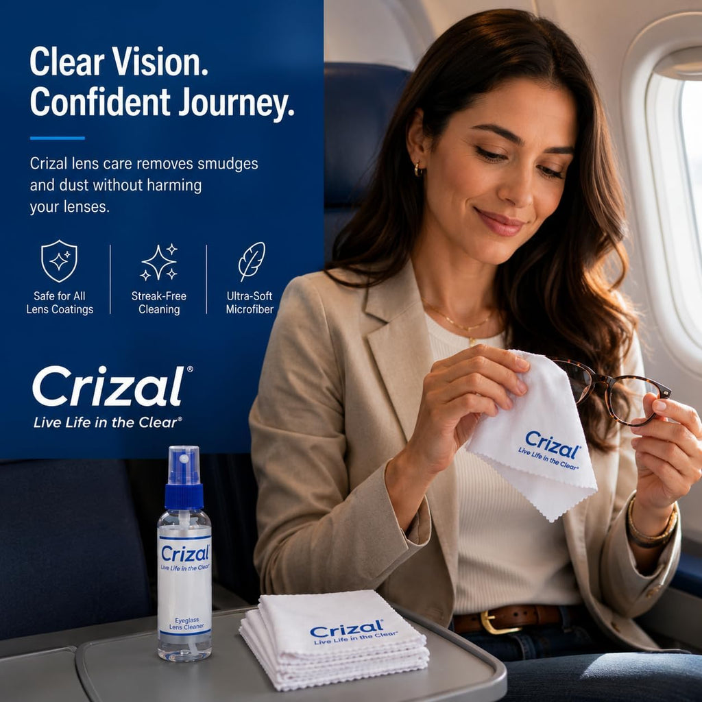 Microfiber Eyeglass Cleaning Cloth – Finest Microfiber Cloth Available | Designed & Tested by CRIZAL | Developed