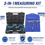 Tallew 1 Set Micrometer Set 0-4", Telescoping Bore Gauge Machinist 5/16"-6"