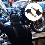 Motorcycle Lift Stand Heavy Duty L-Shaped Support Attachment 5.70 Inch Stable Wheel Rack Holder for Secure Parking